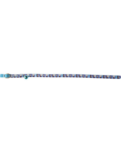 ZOLUX Obojek stripe flower 30 cm / 10 mm modrý