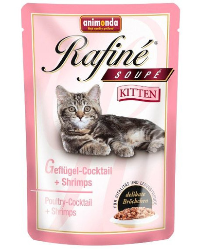ANIMONDA Rafiné soupe kitten drůběž s krevetami 0.1 kg