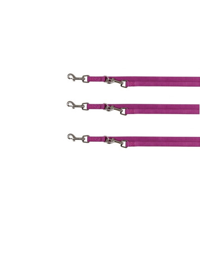 TRIXIE Premium Vodítko  regulovatelné M- L 2 m/20 mm fialové