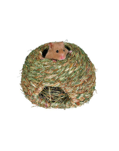 TRIXIE Pelíšek/ Hnízdo z trávy pro hlodavce  Ø16 cm