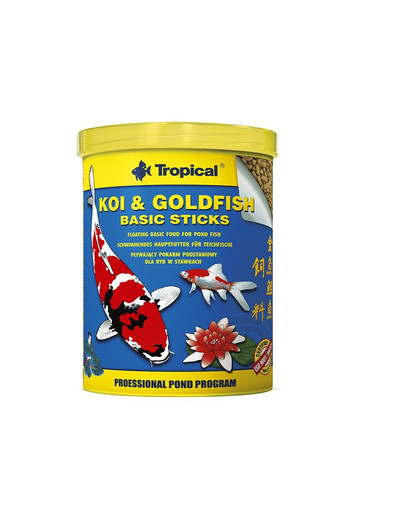 TROPICAL Krmivo pro ryby Koi and  Goldfish basic sticks 1000 ml/ 90 g
