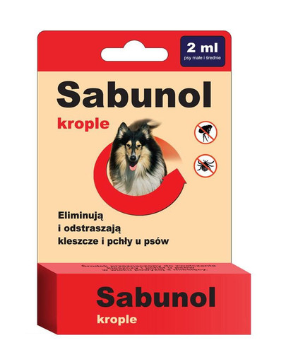 DERMAPHARM Sabunol kapky proti blechám a klíšťatům pro psa 2 ml