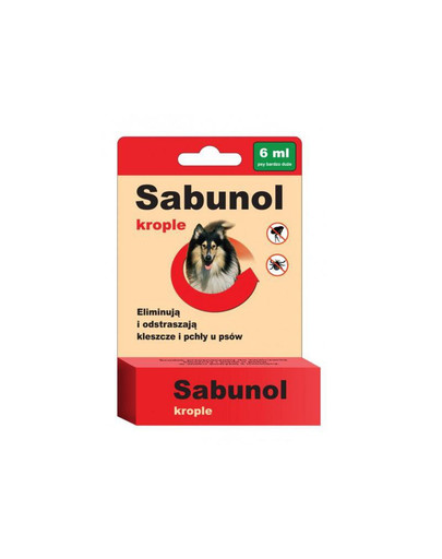 DERMAPHARM Sabunol kapky proti blechám a klíšťatům pro psa 6 ml