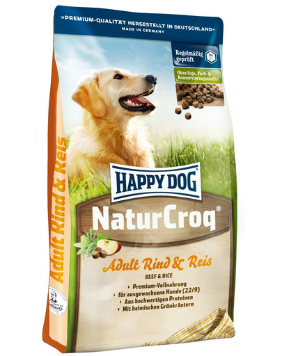 HAPPY DOG Naturcroq Beef & Rice 1kg