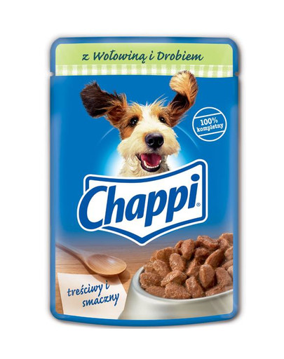 CHAPPI hovězí a drůběž v omáčce 0.1 kg