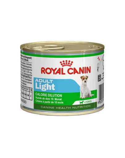 ROYAL CANIN Mini adult light konzerva pro psy 195g