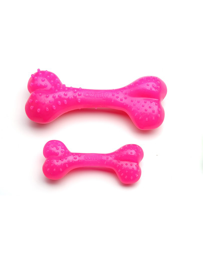 COMFY Zábavná hračka  Mint Dental Bone růžová 8,5cm