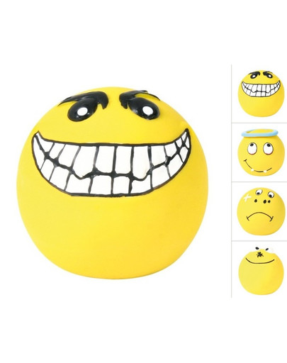 TRIXIE Míček smajlík pískací 4ks/bal