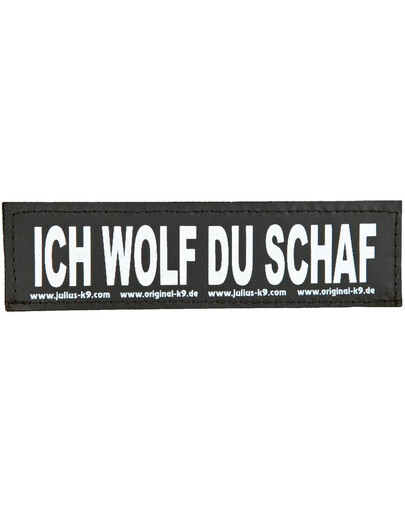 TRIXIE Julius-K9 velcro stickers. l. ich wolf du schaf