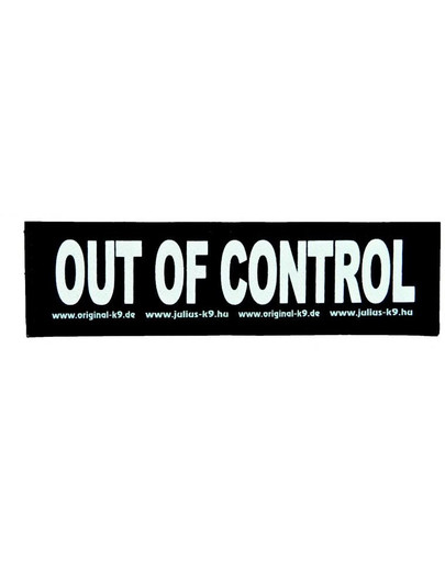 TRIXIE Julius-K9 velcro stickers. l. out of control
