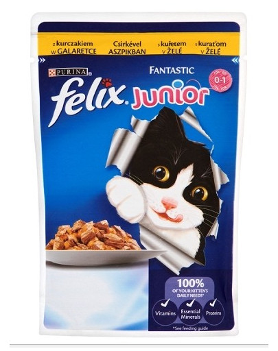 FELIX Fantastic pro kočku s kuřecím masem 100g