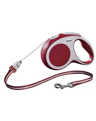FLEXI Vodítko Vario S lanko 5m červené