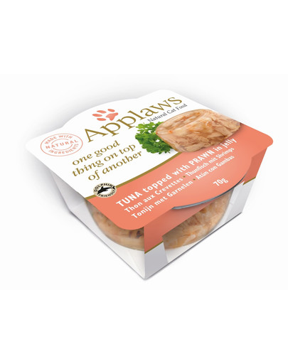 APPLAWS Miseczka Dla Kota Tuńczy i Krewetki 70 g