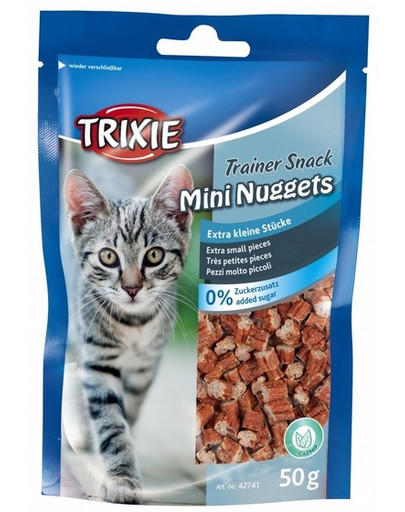 TRIXIE Training snacks Mini Nuggets tuňákem,kuřecím masem a catnipem 50 g
