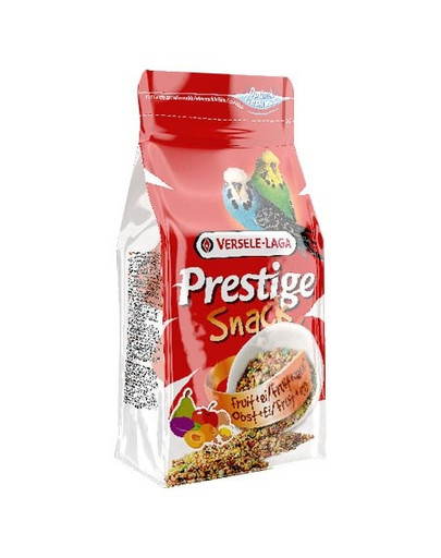 VERSELE-LAGA Prestige Snack Budgies 125 g - pochoutka s piškoty a ovocem pro andulky