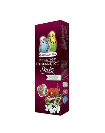 VERSELE-LAGA Prestige Excellence Sticks Nature Seeds, 60 g - Budgies - tyčinka pro andulky