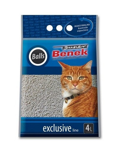 BENEK Super Exclusive Balls Bentonitové stelivo 4l