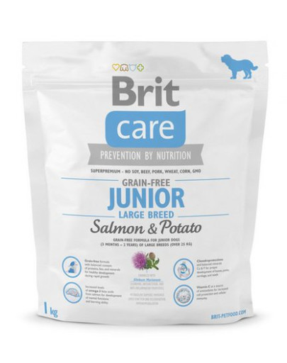 BRIT Care Dog Grain-Free Junior Large Breed Salmon & Potato 1 kg