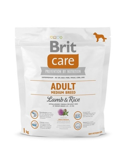BRIT Care Adult Medium Breed Lamb&Rice 1kg
