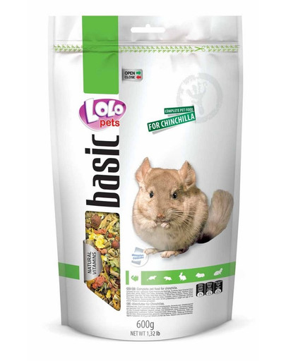 LOLO PETS krmivo pro činčila 0,6 kg