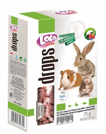 LOLO PETS Kapky pro hlodavce lesní ovoce