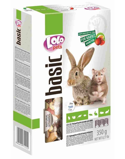 LOLO PETS krmivo ovocné pro křečka a králíka 0,35kg