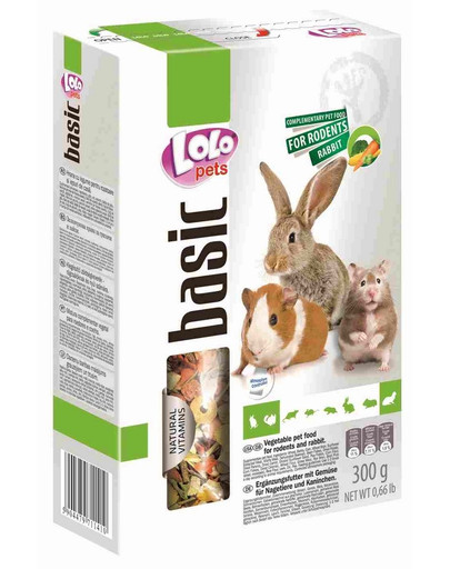 LOLO PETS krmivo zeleninové pro křečka 0,3kg