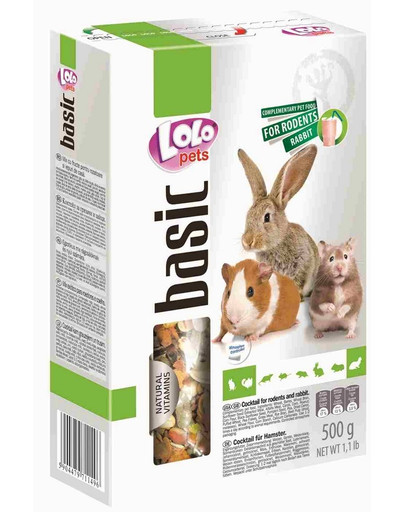 LOLO PETS Koktail pro křečka 0,5kg