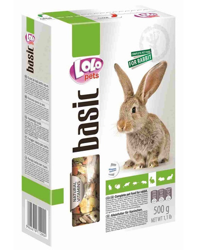 LOLO PETS krmivo pro králíka 0,5kg