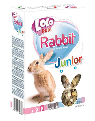LOLO PETS krmivo pro králíka Junior 0,4kg