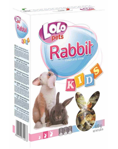 LOLO PETS krmivo pro králíka - Kids 0,4kg