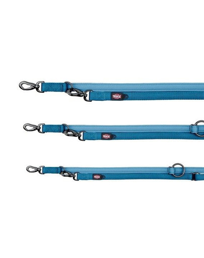 TRIXIE vodítko regulovatelné Experience, L–XL: 2.00 M/25 mm, nebesky modré