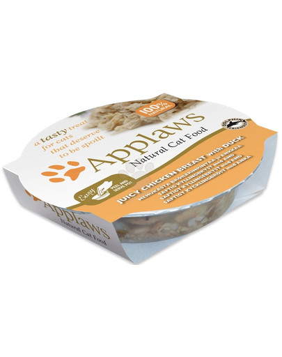 APPLAWS miska POT Cat 60g kuřecí prsa a kachna