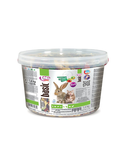 LOLO PETS Pokarm 2W1 Dla Chomika I Królika 1,9kg