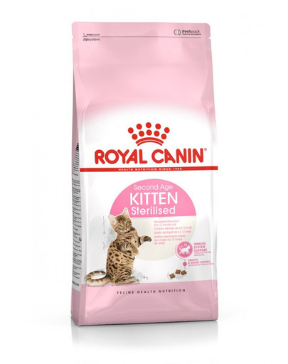 ROYAL CANIN Second Age Kitten Sterilised 2kg granule pro kastrovaná koťata