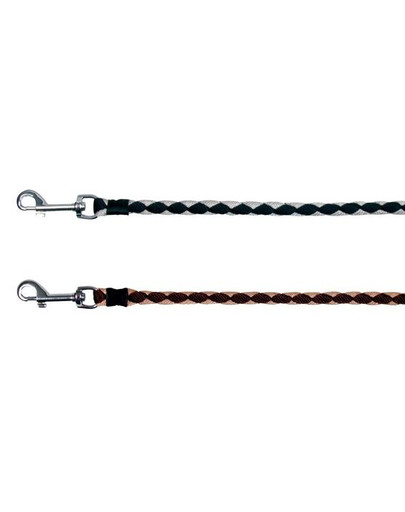 TRIXIE Vodítko "Cavo", L-XL, 1 M, O 18mm, černé/stříbrné