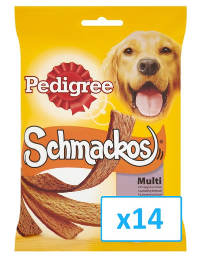 PEDIGREE Schmackos 4 druhy 20 pack 172 g x 14