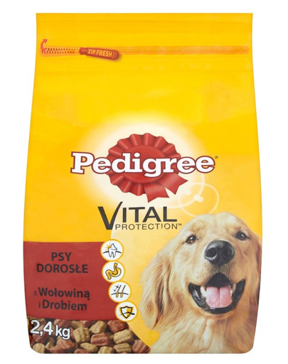 PEDIGREE Adult hovězí a drůběž 2.4 kg