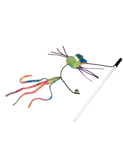 LOLO PETS Hračka pro kočku pavouk na špejli 27cm
