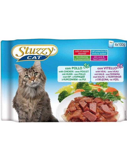 STUZZY Multipack 2 X Kuřecí + 2 X Telecí maso (100G X4)