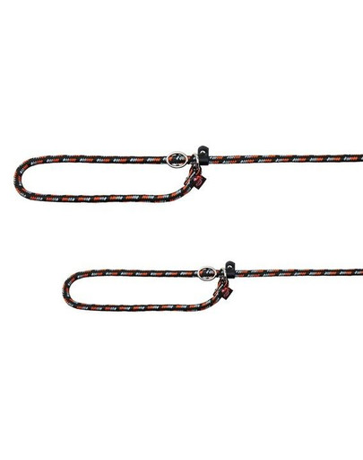 TRIXIE Vodítko Mountain Rope, S–M: 1.70 M/8 mm, černo-oranžové