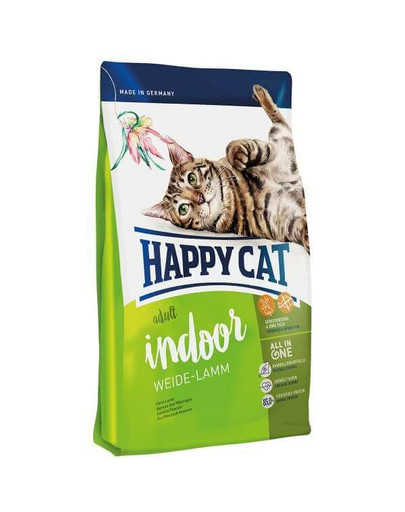 HAPPY CAT Fit & Well Indoor Adult Jehněčí 1,4 kg