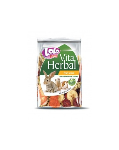 LOLO PETS Ovocný snack pro hlodavce  50g