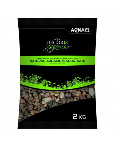 AQUAEL Přírodní štěrk vícebarevný 3-5 mm 2kg
