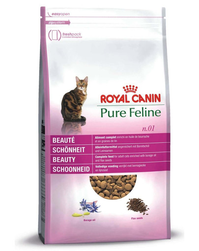 ROYAL CANIN Pure feline n.01 (pěkná  srst ) 1.5 kg