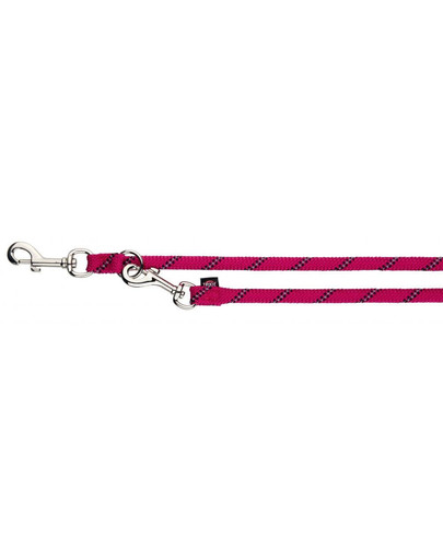 TRIXIE vodítko regulovatelné Sporty Rope, L–XL: 2.00 M/O 13 mm, Fuchsie