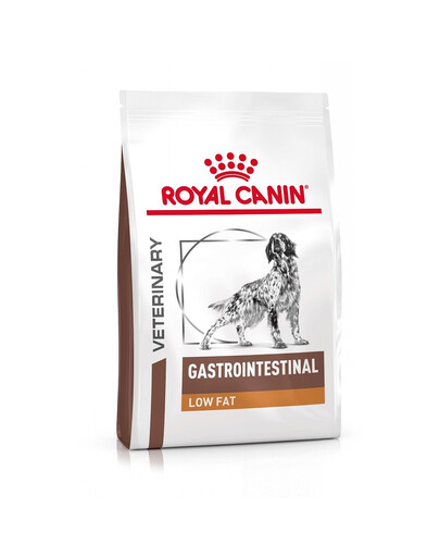 ROYAL CANIN Veterinary Diet Dog Gastrointestinal Low Fat 12 kg granule se sníženým obsahem tuku pro dospělé psy s onemocněním trávicího traktu