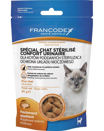 FRANCODEX Pamlsek pro kočky - Ochrana močového ústrojí 65 g