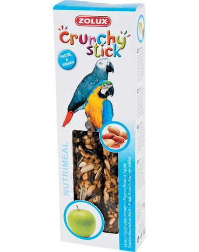 ZOLUX Crunchy Stick papoušek burák a jablko 115 g