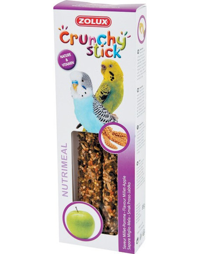 ZOLUX Crunchy Stick pro malé papoušky jáhlya jablko 85 g